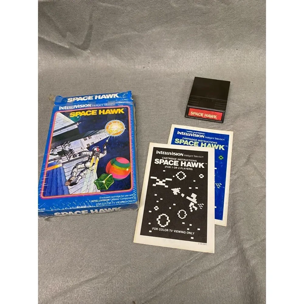 VTG INTELLIVISION GAMES LOT OF 5 SNAFU,TRON DEADLY DISCS,SPACE BATTLE,PGA GOLF +